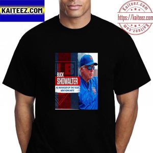 Buck Showalter NL Manager Of The Year New York Mets Vintage T-Shirt