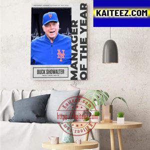 Buck Showalter Wins NL Manager Of The Year Art Decor Poster Canvas