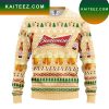 Bud Light Drinker Bells Drinking All The Way Christmas Ugly Sweater