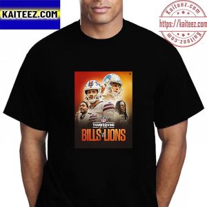 Buffalo Bills Vs Detroit Lions NFL On Madden Thanksgiving Vintage T-Shirt