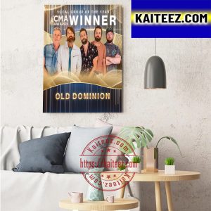 CMA Awards Old Dominion Vocal Group Of The Year Winner Art Decor Poster Canvas