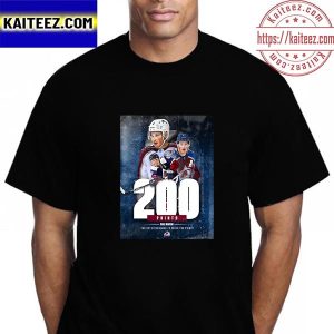Cale Makar 200 Points Colorado Avalanche NHL Vintage T-Shirt