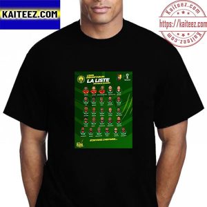 Cameroon 2022 FIFA World Cup Squad Vintage T-Shirt