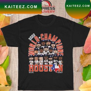 Cartoon Houston Astros Team Baseball Champs 2022 T-shirt