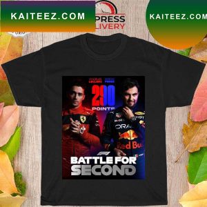 Charles Leclerc sergio perez 290 points battle for second T-shirt