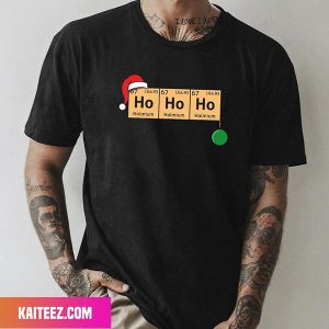 Chemistry Christmas Ho Ho Ho Merry Christmas Fan Gifts T-Shirt