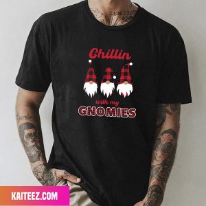 Chillin With My Gnomies Buffalo Plaid Gnomes Fan Gifts T-Shirt