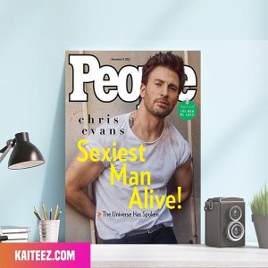 Chris Evans Is Peoples 2022 Sexiest Man Alive Poster