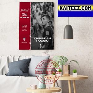 Christian Pulisic Is Budweiser Man Of The Match Art Decor Poster Canvas