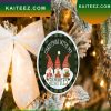 Christmas Tree And Gnome Christmas Ornament