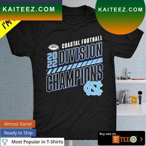 Coastal Division Football Champions North Carolina Tar Heels 2022 T-shirt