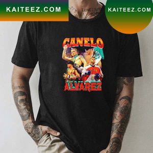 Collage Design Canelo Alvarez Colored Boxing Art Unisex T-Shirt