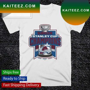 Colorado Avalanche 3-Time Stanley Cup Champions T-shirt