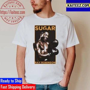 Cool Gloves Sugar Ray Robinson Boxing Design Vintage T-Shirt