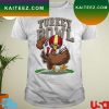 Cool Turkey bowl thanksgiving Football player T-shirt