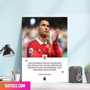 Cristiano Ronaldo Farewell Message To Man Utd Poster