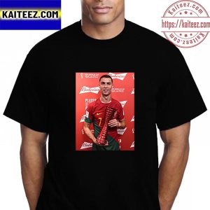 Cristiano Ronaldo Player Of The Match Portugal In FIFA World Cup Qatar 2022 Vintage T-Shirt