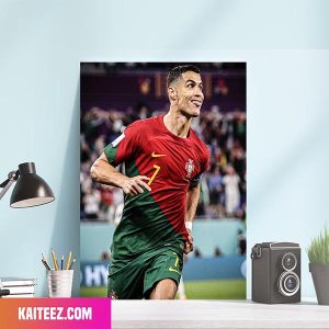 Cristiano Ronaldo Portugal Team FIFA World Cup 2022 History Maker Poster