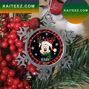 Custom Mickey Snowflake Disney Ornament
