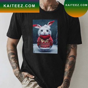 Cute Christmas bunny Classic T-Shirt