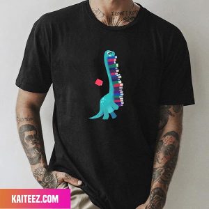 Cute Dinosaur And Book Fan Gifts T-Shirt