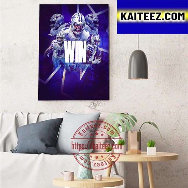 Dallas Cowboys 37 Point Win NFL Art Decor Poster Canvas