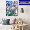 Buffalo Bills Vs Detroit Lions NFL On Madden Thanksgiving Art Decor Poster Canvas