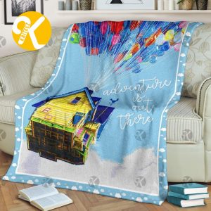Disney Adventure Is Out There Up Movies House Flying In The Blue Sky Christmas Throw Blanket