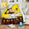 Disney Funny Doodle Every Famous Things Christmas Throw Blanket