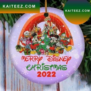 Disney Mickey Mouse Merry Christmas Ceramic Disney Ornament
