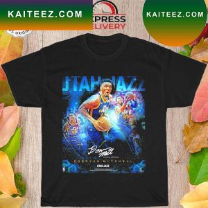 Donovan Mitchell Utah Jazz framed 15 signature T-shirt