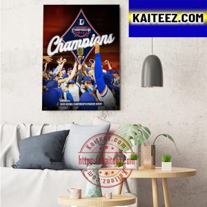 Durham Bulls Champions 2022 Triple A National Championship Art Decor Poster Canvas