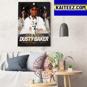 Dusty Baker 1st World Series Title As Houston Astros Manager Art Decor Poster Canvas