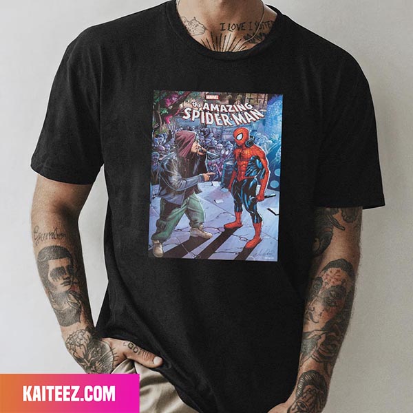 Eminem x Spiderman Battle Rap The Amazing Spiderman Marvel Studios Fan  Gifts T-Shirt - Kaiteez