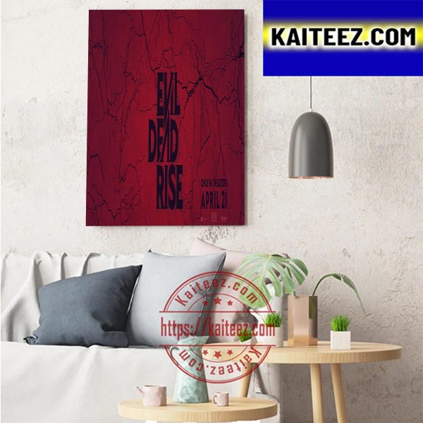 Evil Dead Rise The Official Logo Art Decor Poster Canvas