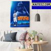 Dave Roberts NL Manager Of The Year Finalist Los Angeles Dodgers MLB Art Decor Poster Canvas