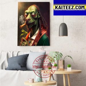 Frog Dogg Smoking Weed X Snoop Dogg Art Decor Poster Canvas