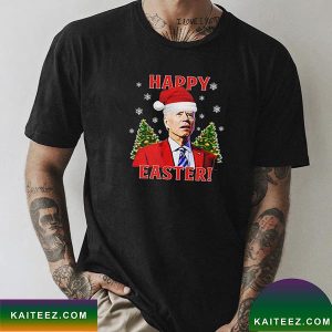 Funny Joe Biden Happy Easter Merry Christmas Fan Gifts T-Shirt