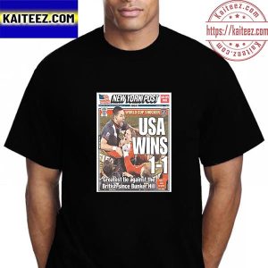 Funny USA Team Match Day World Cup 2022 On New York Post Vintage T-Shirt