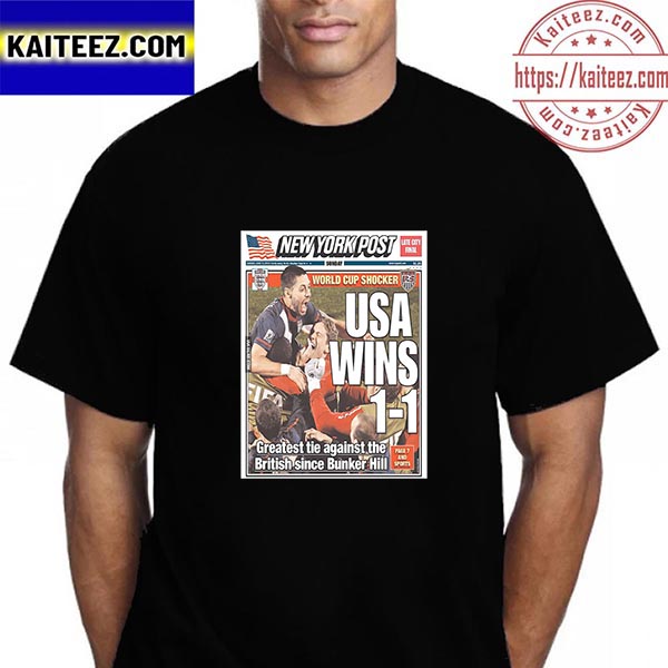 Funny USA Team Match Day World Cup 2022 On New York Post Vintage T-Shirt -  Kaiteez