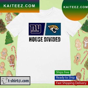 Funny new York Giants Vs Jacksonville Jaguars House Divided T-Shirt