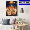 Happy Halloween X Aja Wilson Scooby Doo Mystery Incorporated Art Decor Poster Canvas