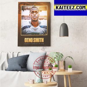 Geno Smith Comeback Player Of The Year 2022 NFL On Fox Midseason Awards Art Decor Poster Canvas