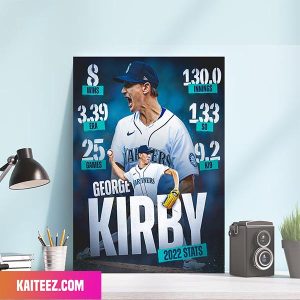 Geogre Kirby Seattle Mariners 2022 Stats Kirby Is A Beast Poster