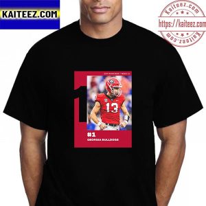 Georgia Bulldogs Back On Top 1 CFP Rankings Vintage T-Shirt