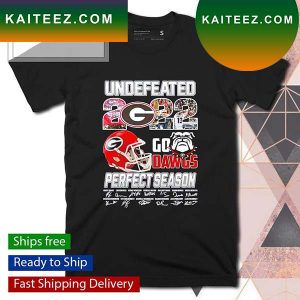 Georgia Bulldogs undefeated 2022 go Dawgs perfect season T-shirt