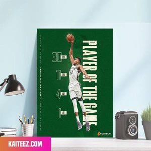 Giannis Antetokounmpo Milwaukee Bucks 30-piece Player Of The Week Poster