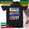Golden State Warriors champions Steph Curry and Klay Thompson and Draymond Green signatures T-shirt