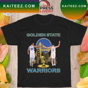 Golden State Warriors Stephen Curry and Klay Thompson signatures 2022 T-shirt