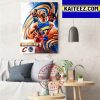 Golden State Warriors Vs Cleveland Cavaliers NBA App Game Of The Day Art Decor Poster Canvas